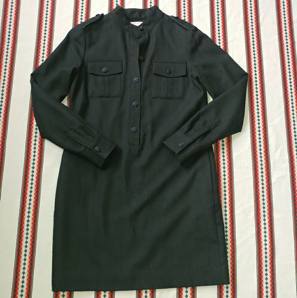 Banana Republic wool military tunic dress